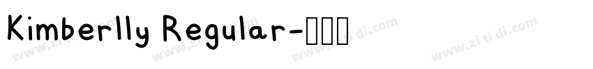Kimberlly Regular字体转换